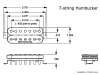SEYMOUR DUNCAN SH-1 '59  (7str, 4C, czarny, neck)